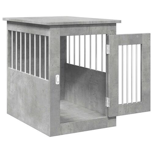 Hundehus 45x62x59 cm konstrueret træ betongrå