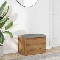 Opbevaringsbænk 62x42x45 cm konstrueret træ kunsteg