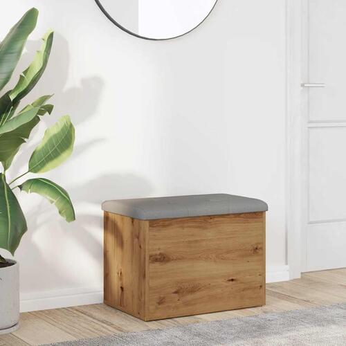 Opbevaringsbænk 62x42x45 cm konstrueret træ kunsteg