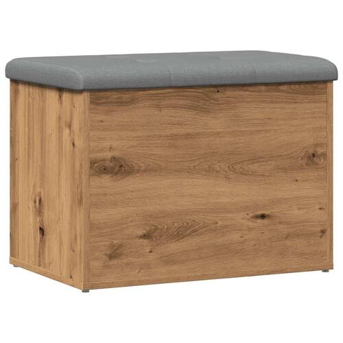 Opbevaringsbænk 62x42x45 cm konstrueret træ kunsteg
