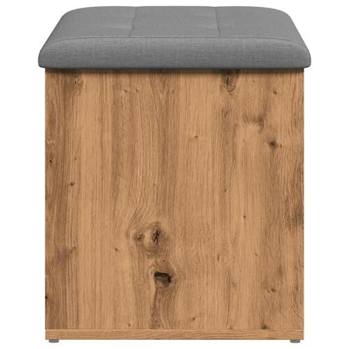 Opbevaringsbænk 62x42x45 cm konstrueret træ kunsteg