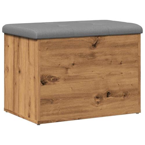 Opbevaringsbænk 62x42x45 cm konstrueret træ kunsteg