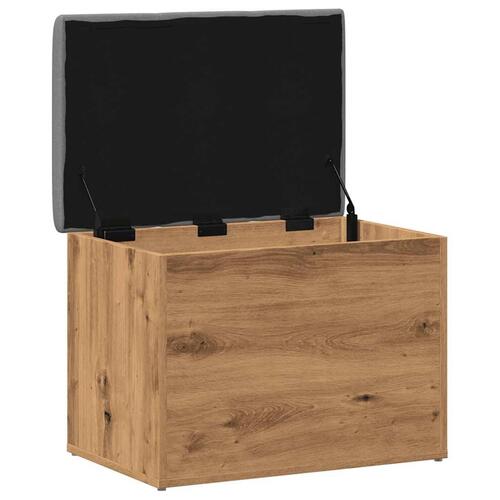 Opbevaringsbænk 62x42x45 cm konstrueret træ kunsteg