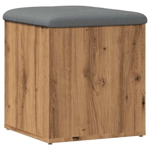 Opbevaringsbænk 42x42x45 cm konstrueret træ kunsteg