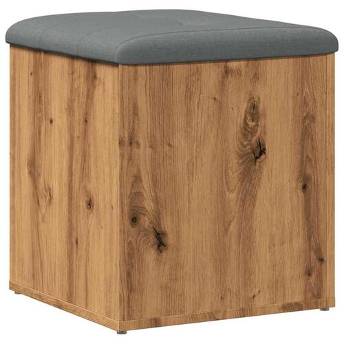 Opbevaringsbænk 42x42x45 cm konstrueret træ kunsteg
