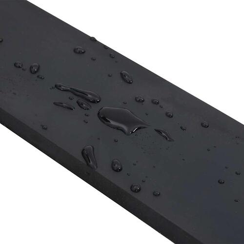 Gummikant til sneplov 150x10x1 cm sort