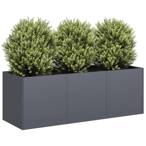Plantekasse antracitgrå 120x40x40 cm koldvalset stål