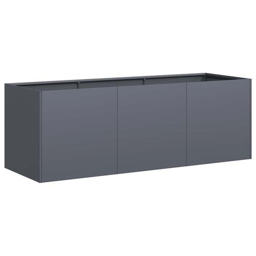 Plantekasse antracitgrå 120x40x40 cm koldvalset stål
