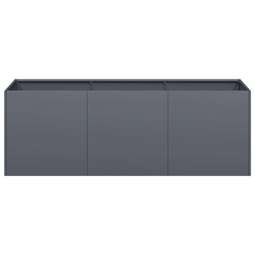 Plantekasse antracitgrå 120x40x40 cm koldvalset stål