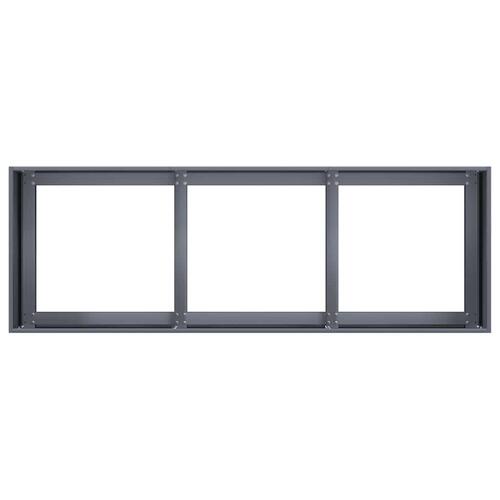 Plantekasse antracitgrå 120x40x40 cm koldvalset stål