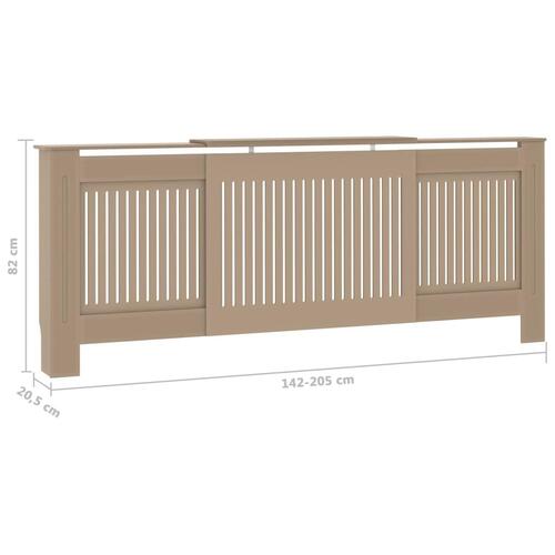 Radiatorskjuler 205 cm MDF