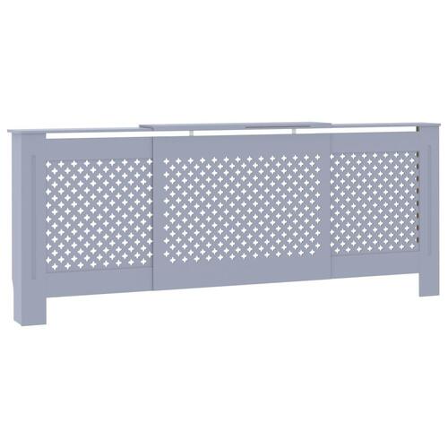 Radiatorskjuler 205 cm MDF grå