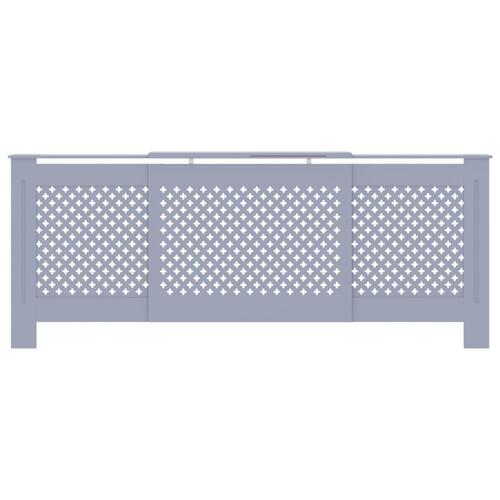 Radiatorskjuler 205 cm MDF grå