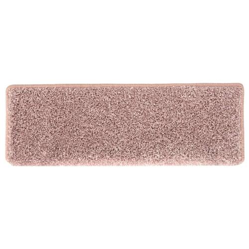 15 stk. trappemåtter 65x21x4 cm hvid og pink