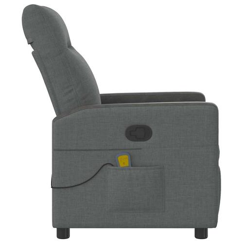 Massagestol stof mørkegrå
