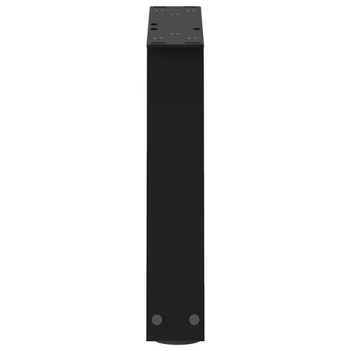 Spisebordsben V-form 2 stk 40x(30-31,3) cm stål sort
