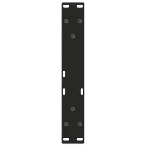 Spisebordsben V-form 2 stk 40x(30-31,3) cm stål sort