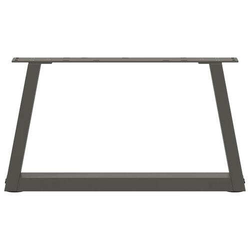 Spisebordsben V-form 2 stk 50x(30-31,3) cm stål antracitgrå