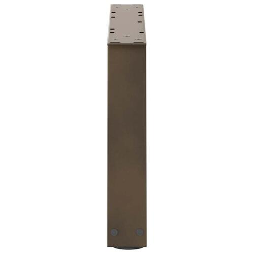 Spisebordsben V-form 2 stk naturstål 70x(30-31,3) cm stål