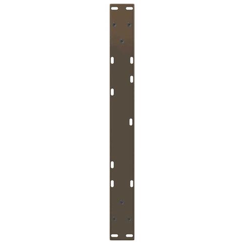 Spisebordsben V-form 2 stk naturstål 70x(30-31,3) cm stål