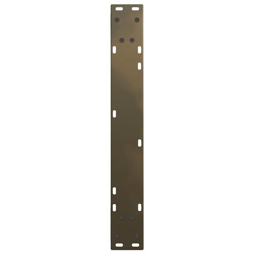 Spisebordsben V-formet 2 stk naturstål 60x(72-73,3) cm stål