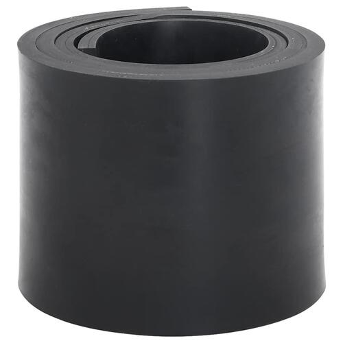 Gummikant til sneplov 200x15x1 cm sort