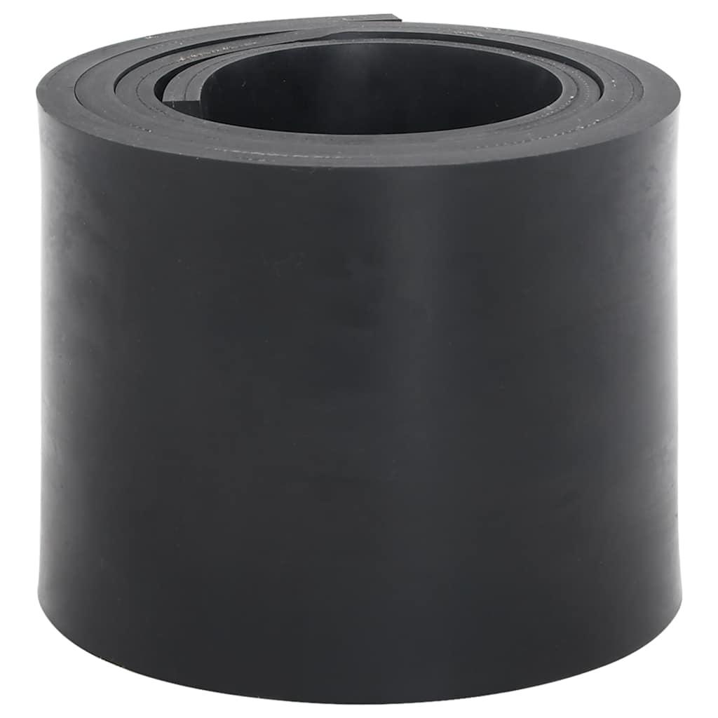 Gummikant til sneplov 200x15x1 cm sort