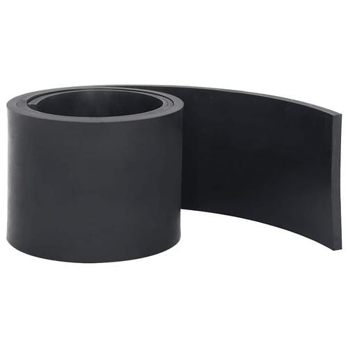 Gummikant til sneplov 200x15x1 cm sort