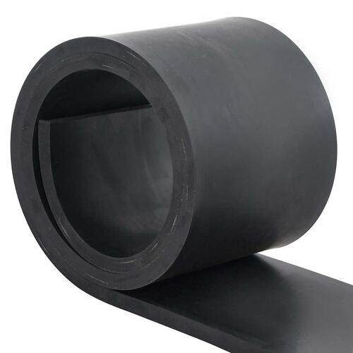 Gummikant til sneplov 200x15x1 cm sort