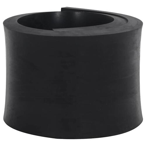 Gummikant til sneplov 120x15x2 cm sort