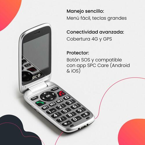 Mobiltelefon til ældre mennesker SPC SPC 2334N POLARIS