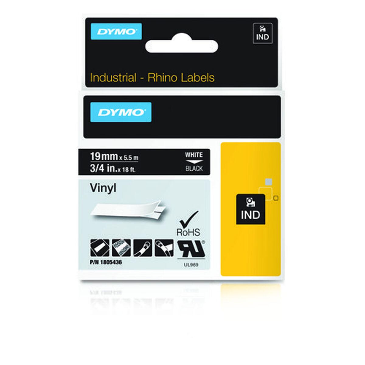 Dymo lamineret vinyl tape 19 mm - RHINO (1805436)