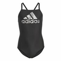 Badedragt til piger Adidas Big Logo Sort 5-6 år