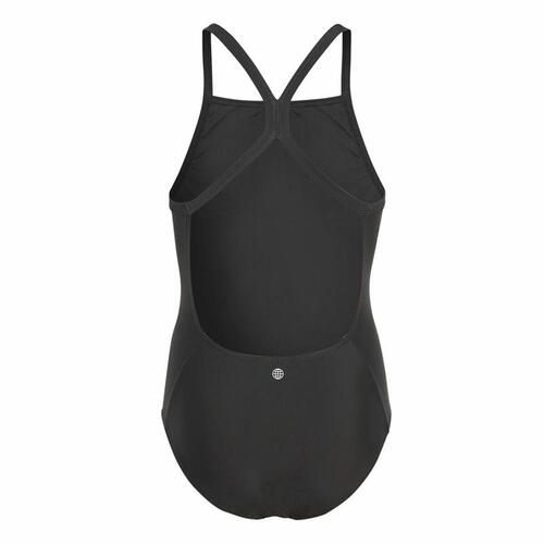 Badedragt til piger Adidas Big Logo Sort 5-6 år