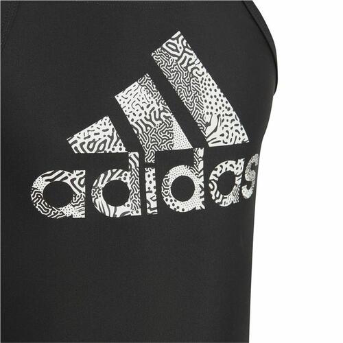 Badedragt til piger Adidas Big Logo Sort 9-10 år