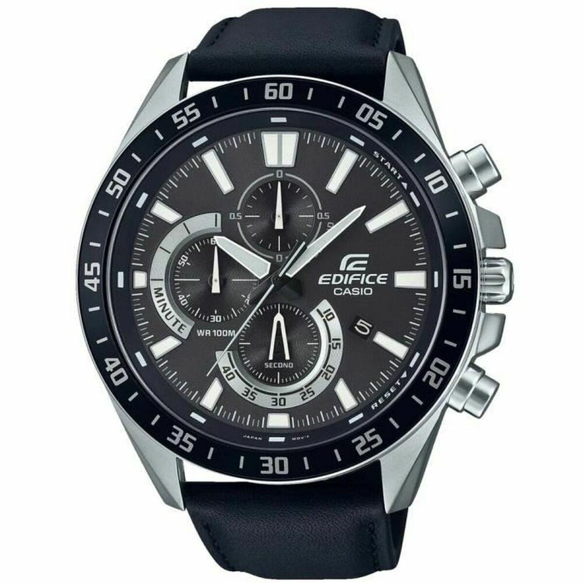 Herreur Casio EFV-620L-1AVUEF Sort Grå Sølvfarvet