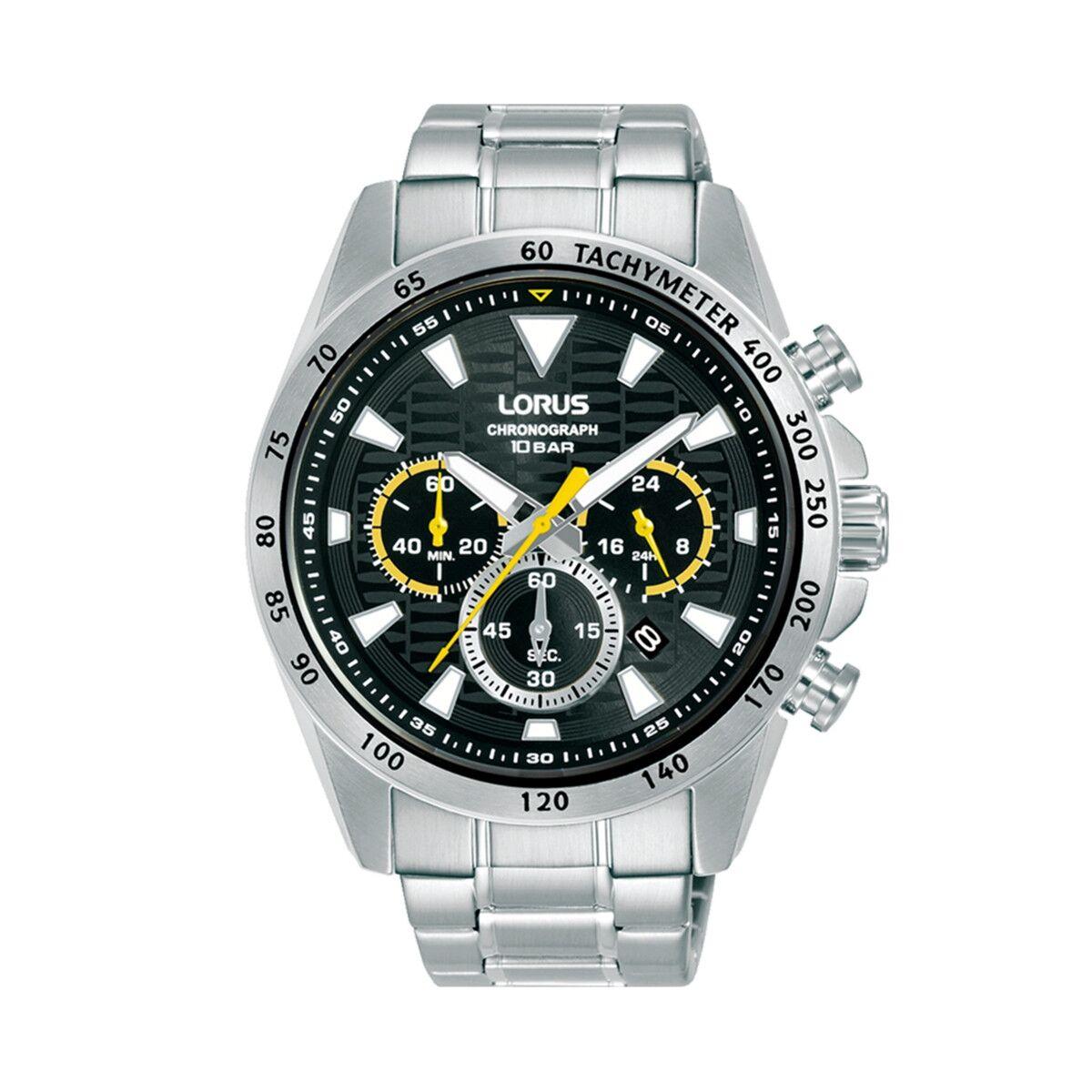 Lorus herreur RT351KX9 - sort/sølv kronograf i rustfrit stål