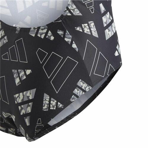 Badedragt til piger Adidas Aop Bars Suit Grå 7-8 år