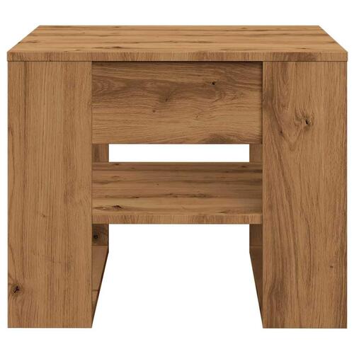 Sofabord 55,5x55x45 cm konstrueret træ kunsteg