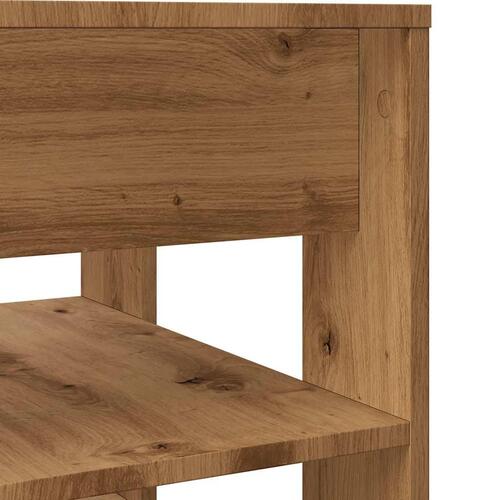 Sofabord 55,5x55x45 cm konstrueret træ kunsteg