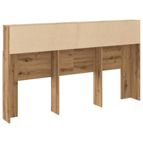 Sengegavl 180x19x103,5 cm konstrueret træ kunsteg