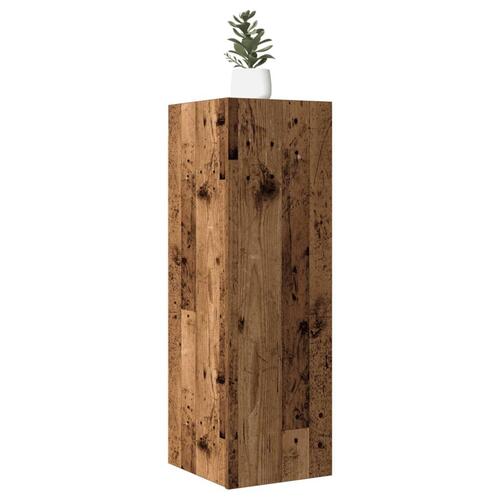 Tv-bord 30,5x30x90 cm konstrueret træ antikt træ