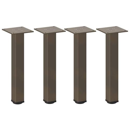 Sofabordben 4 stk. naturstål 30-32 cm stål