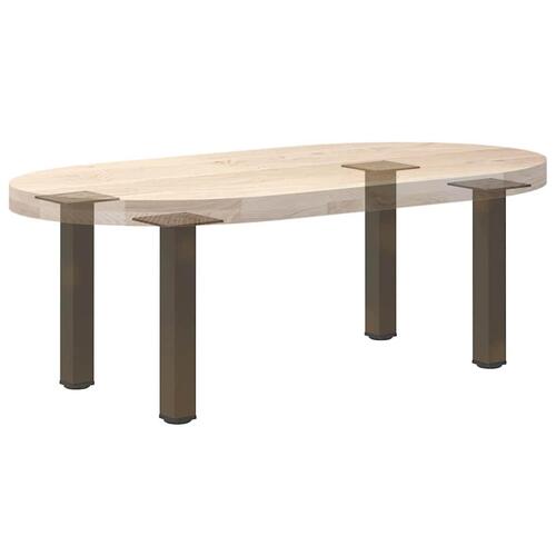 Sofabordben 4 stk. naturstål 30-32 cm stål