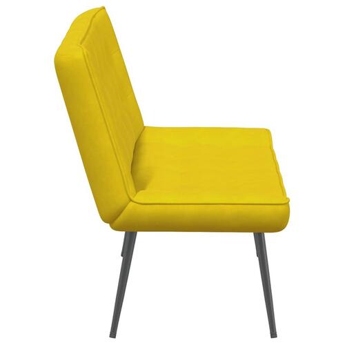 Bænk 110x74x84 cm velour gul