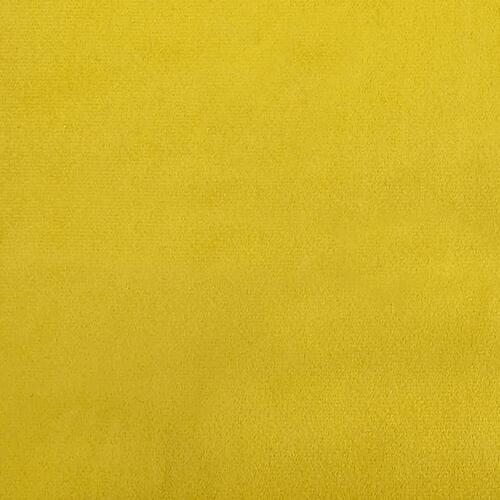 Bænk 110x74x84 cm velour gul