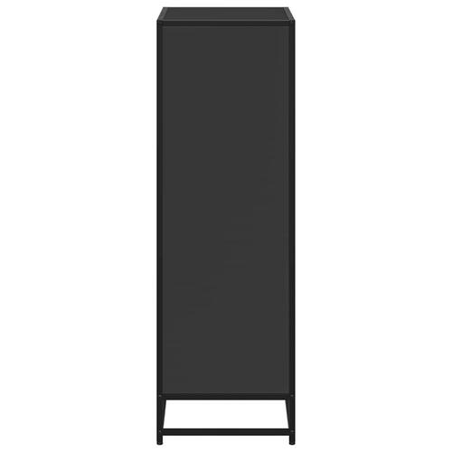Bogreol 60x35x107,5 cm konstrueret træ sort