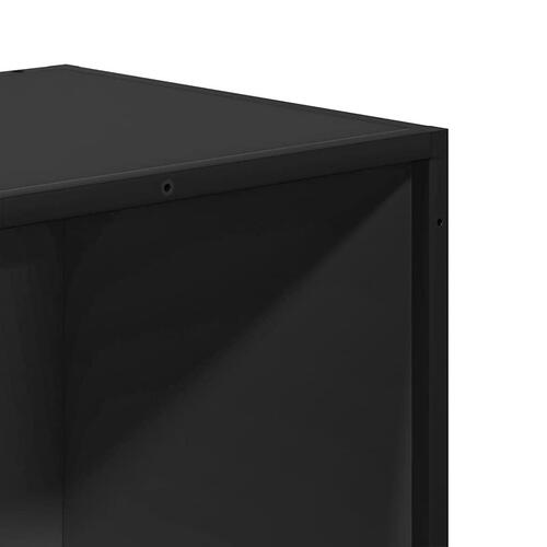 Bogreol 60x35x107,5 cm konstrueret træ sort