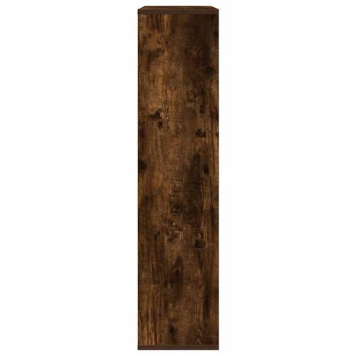 Bogreol 89x24x101,5 cm konstrueret træ røget egetræsfarve