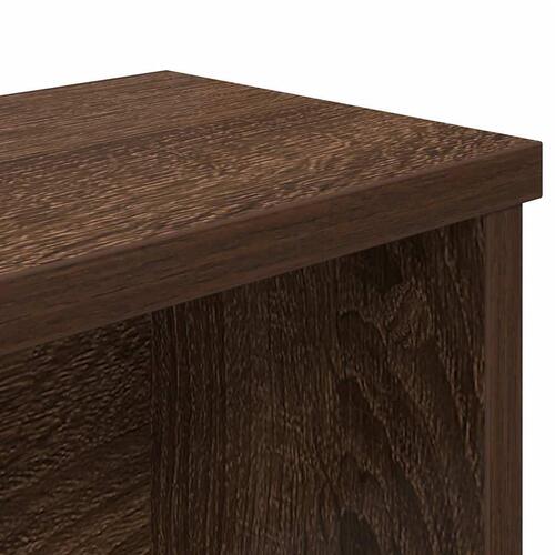 Køkkenstativ kan stables 50x15x16 cm brun egetræsfarve